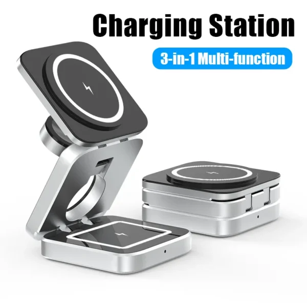 Foldable Magnetic Wireless Charger Stand