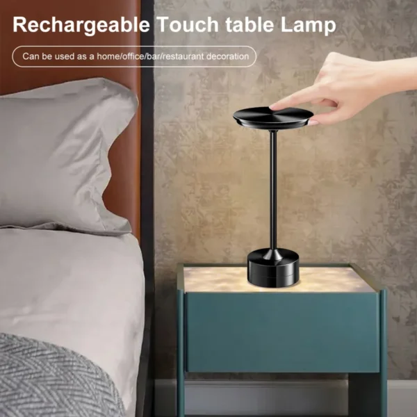 solan Table Lamp Touch Sensor Rechargeable Desktop